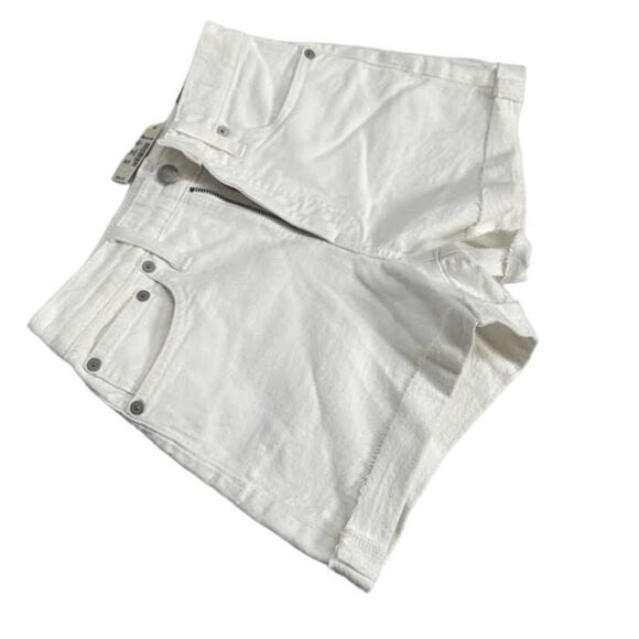 NWT! Madewell High-Rise Denim Shorts in Tile White SIZE-23 - Picture 3 of 7